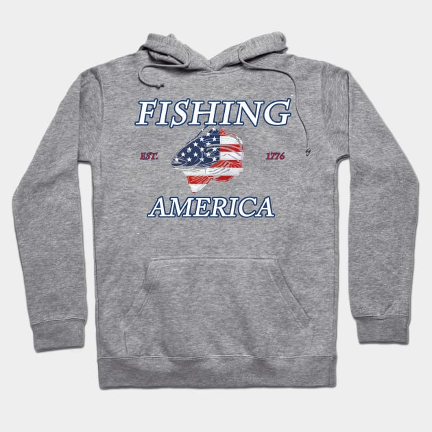 Fishing American Bass Hoodie by Hook Ink